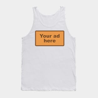 [YOUR AD HERE] - Brown Tank Top